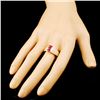 Image 3 : 14K Gold 1.35ct Ruby & 0.54ctw Diamond Ring