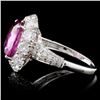 Image 3 : 18K White Gold 4.80ct Sapphire & 2.16ct Diamond Ri