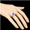 Image 3 : 14K Gold 1.95ct Tanzanite & 0.48ctw Diamond Ring