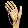 Image 3 : 14K Gold 61.80ctw Amethyst & 2.58ctw Diamond Neckl