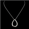 Image 2 : 14K Gold 0.38ctw Diamond Pendant