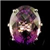 Image 1 : 14K Gold 15.00ct Amethyst Ring