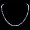 14k Gold 23.00ct Tanzanite & 1.00ct Diamond Neckl