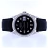 Image 1 : Rolex DateJust Diamond Black Strap 36MM Wristwatc