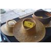 Image 1 : COLLECTION OF WOVEN HATS (3 PCS) (DOES NOT INCLUDE STAND)