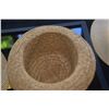 Image 5 : COLLECTION OF WOVEN HATS (3 PCS) (DOES NOT INCLUDE STAND)