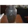 Image 4 : JAPANESE BRONZE VASE W/STAND (DOES NOT INCLUDE FLOWERS)