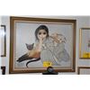 Image 1 : FRAMED GICLEE, "LADIES IN WAITING"; MDH KEANE 1981 (35" X 26")