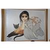 Image 2 : FRAMED GICLEE, "LADIES IN WAITING"; MDH KEANE 1981 (35" X 26")