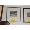 Image 1 : FRAMED ART NOUVEAU INTERIOR, 1898 (16 3/4" X 18 1/4") & FRAMED LOUIE XI 1888 GRAVURE (14" X 18") (2 