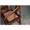 Image 5 : HORSESHOE BACK CHAIRS W/CANING ON SEAT (POSSIBLE HUANGHUALI, 20TH CENTURY) (PAIR)