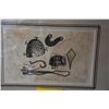 Image 2 : FRAMED ART, HAWAIIAN UTENSILS; LOUIS CHORIS, CA. 1800 (21" X 16 3/4")