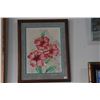 Image 2 : FRAMED WATERCOLOR, HIBISCUS; SIGNED (13" X 16")