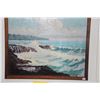 Image 3 : KOA FRAMED OIL ON BOARD, "PUPUKEA, SHARKS BAY"; SIGNED C.S. MAREK 97' (CHARLES MAREK 1891-1979) (21 