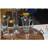 Image 2 : COLLECTION OF VASES (1 CHIPPED ON BASE), PITCHER, BOWL, JAM JAR & TRAY (8 PCS)