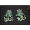 Image 2 : PAIR CHINESE SHIWAN GOLD FISH WALL POCKETS (8 1/2") (PAIR)