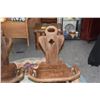 Image 2 : ANTIQUE WOODEN BIRTHING CHAIRS (PAIR)