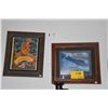 Image 1 : KOA FRAMED PRINT; AUTOGRAPH BY FRED HEMMINGS 2009 (15 3/4" X 13 3/4") & FRAMED MENU COVER (13" x 15 