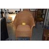 Image 1 : CANE BARREL CHAIR (DOES NOT INCLUDE PILLOW)