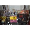 Image 1 : MIXED LOT: SCROLL WEIGHTS, CLOISONNE, COIN PURSE, FOLDING GLASSES, BRACELET, CORAL, ETC. (15 PCS)