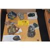 Image 1 : COLLECTION OF MINERALS (KUNZITE, AZURITE, ADAMITE, PYRITE, SPECULARITE, OLIVENITE, MALACHITE, ETC.) 