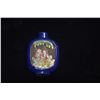 Image 2 : CHINESE SNUFF BOTTLES, BLUE GOURD CLOISONNE & BLUE CERAMIC CARTOUCHE (2 PCS)