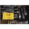 Image 1 : ASSORTED STERLING FLATWARE, TONGS, TEA STRAINER, CRACKER TRAY, ETC. (707.9 G) (30 PCS)