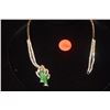 Image 1 : 14K WG DIAMOND NECKLACE W/DETACHABLE DIAMOND & JADE PENDANT (APPROX. 8.7 CTW) (33 GTW)