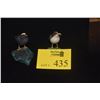 Image 1 : SEMI-PRECIOUS STONE DUCK CARVINGS ON BASES (2 PCS) (DOES NOT INCLUDE STAND)