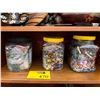 Image 1 : ASSORTED CRAFTING BEADS (3 CONTAINERS)