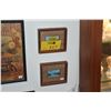Image 1 : FRAMED MINIATURE OIL PAINTINGS ON BOARD; SIGNED GRAY & FRAMED UNICORN EMBROIDERY (3 PCS)