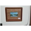 Image 3 : FRAMED MINIATURE OIL PAINTINGS ON BOARD; SIGNED GRAY & FRAMED UNICORN EMBROIDERY (3 PCS)
