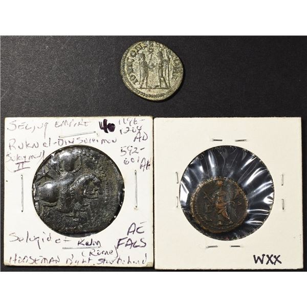 (3) MISC ANCIENT COINS