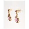 Image 2 : Pink Tourmaline Dangling Earrings
