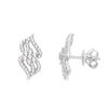 Image 2 : Swirling Ribbons and Flowerette Diamond Earrings