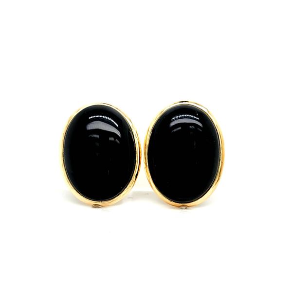 Forever Classic Large Black Onyx Earrings