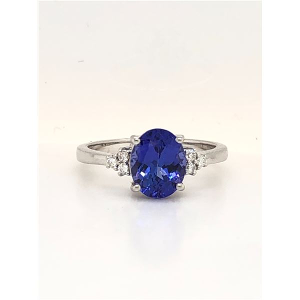 Simply Sophisticated Tanzanite and Diamond Ring