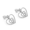Image 2 : Nesting Heart-Shaped En Tremblant Diamond Earrings
