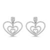 Image 3 : Nesting Heart-Shaped En Tremblant Diamond Earrings