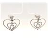 Image 5 : Nesting Heart-Shaped En Tremblant Diamond Earrings