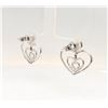 Image 6 : Nesting Heart-Shaped En Tremblant Diamond Earrings