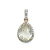 Image 1 : Subtly Demure Yellow Sapphire and Diamond Pendant