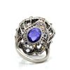 Image 5 : Dynamic Tanzanite, Fancy Sapphire, & Diamond Ring