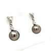 Image 2 : Tahitian Pearl and Diamond Drop Earrings