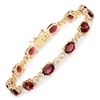 Image 2 : Rubellite Tourmaline and Diamond Gemstone Bracelet