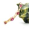 Image 6 : Rubellite Tourmaline and Diamond Gemstone Bracelet