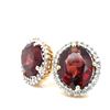 Image 3 : Remarkable Rhodolite Garnet and Diamond Earrings