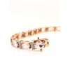 Image 3 : Pink Champagne-Color Morganite & Diamond Bracelet