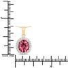 Image 4 : Provocatively Pink Spinel and Diamond Halo Pendant