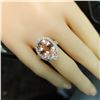 Image 4 : Magical Morganite and Diamond Halo Ring